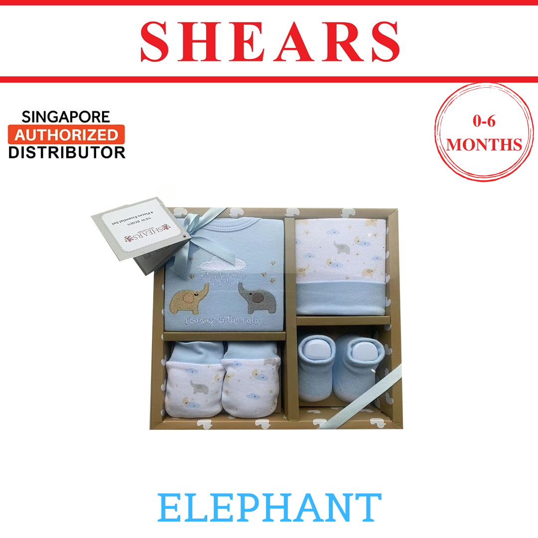 Shears Spring Gift Set 4pcs BLUE ELEPHANT